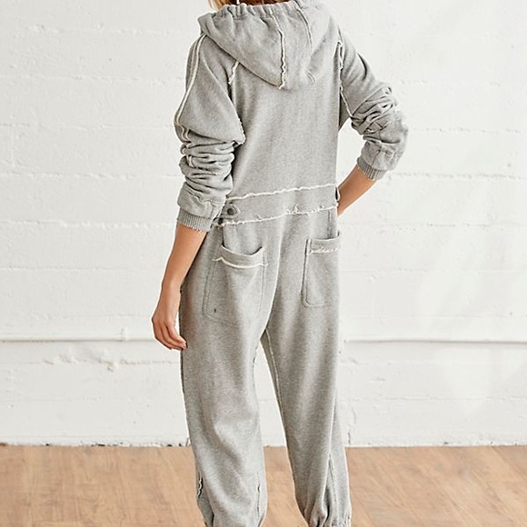 Free People Movement Size S Current Mood Onesie Grey - Picture 2 of 9